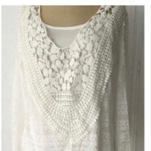 Brixon Ivy Alessandra Crochet Bib Lace Top